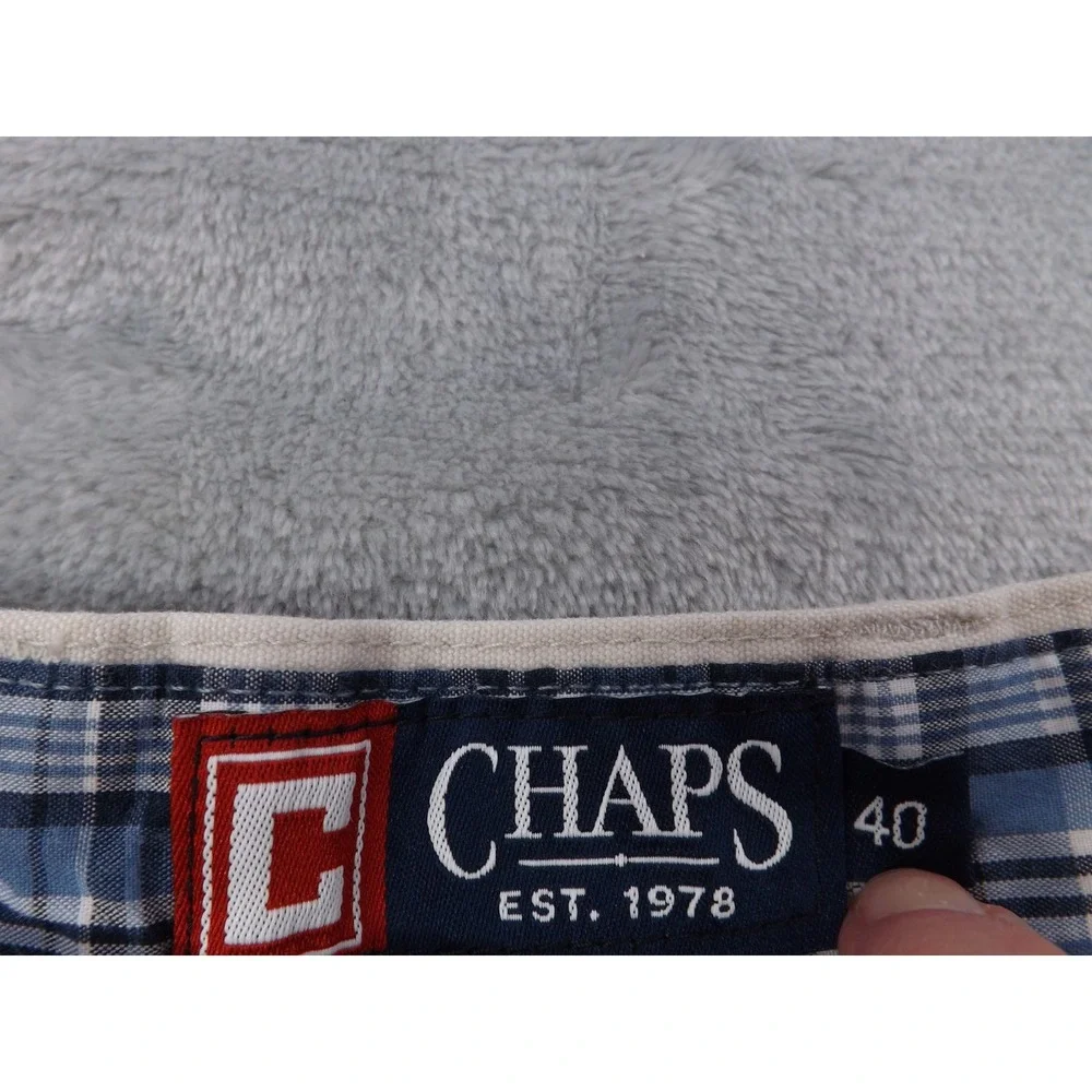Chaps Cargo‎ Shorts Men's Size 40 Ivory/Cream 100% Cotton